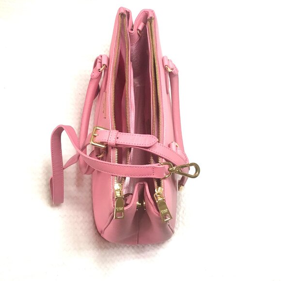 Beautiful 2Way Saffiano Leather Shoulder Hand bag Pink - Picture 13 of 13
